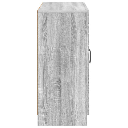 vidaXL Sideboard Grey Sonoma 89 x 34.5 x 77 cm Engineered Wood