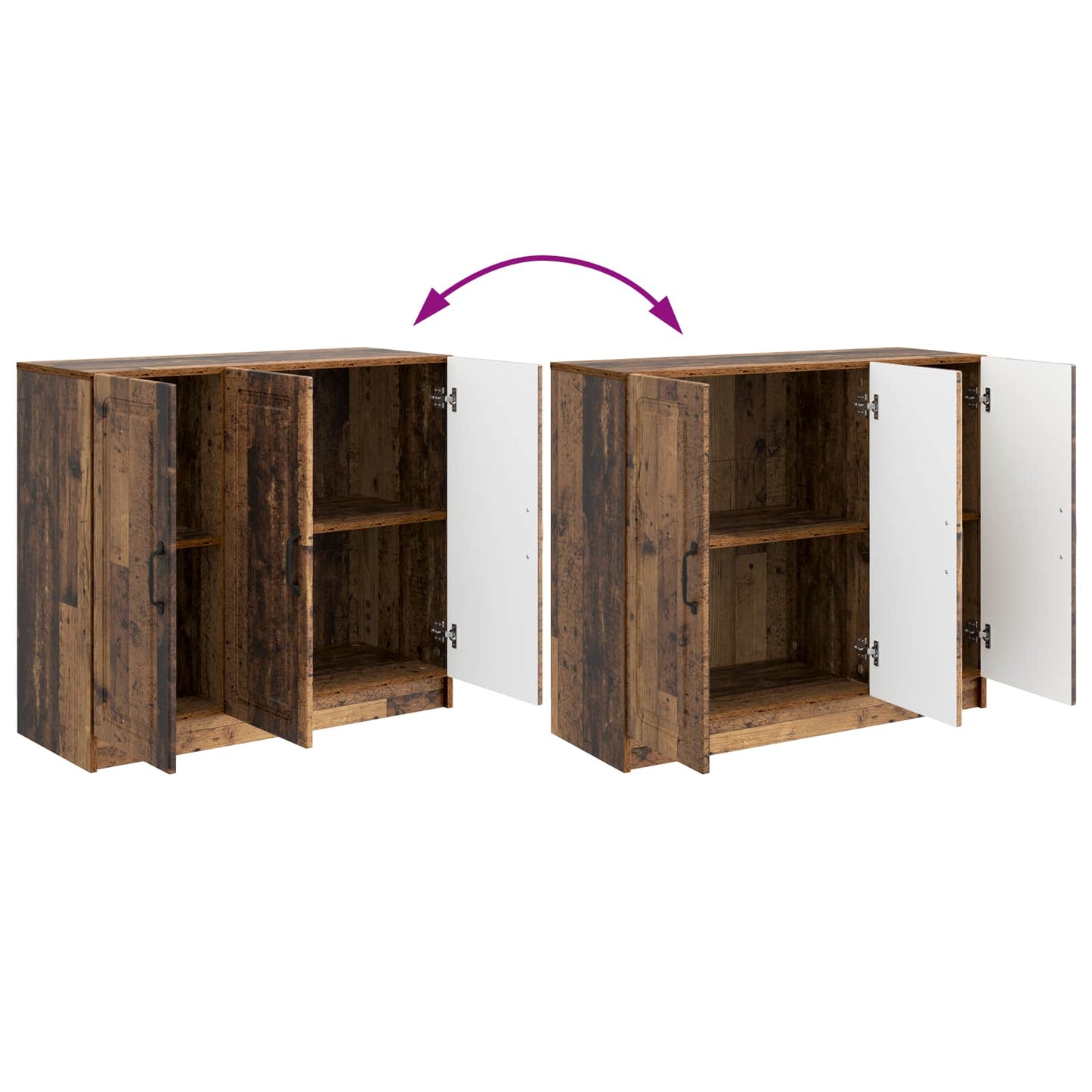 vidaXL Sideboard Old Wood 89 x 34.5 x 77 cm Engineered Wood