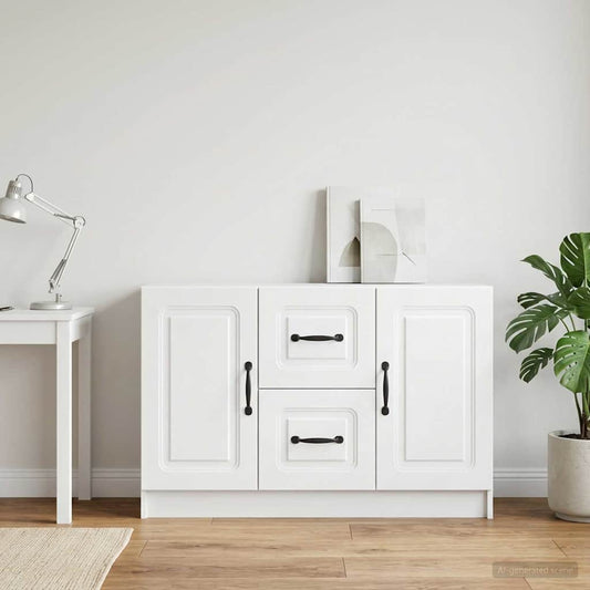 vidaXL Sideboard White 89 x 34.5 x 57 cm Engineered Wood