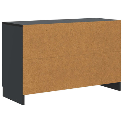 vidaXL Sideboard with Drawer Black 89 x 34.5 x 57 cm Engineered Wood