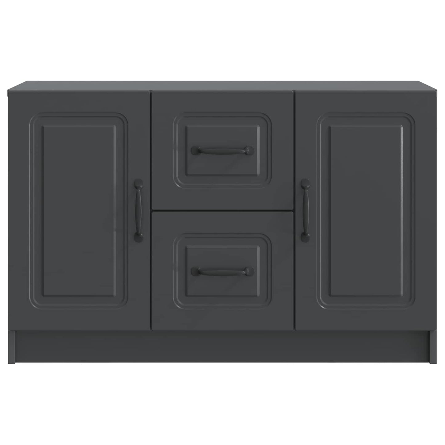 vidaXL Sideboard with Drawer Black 89 x 34.5 x 57 cm Engineered Wood