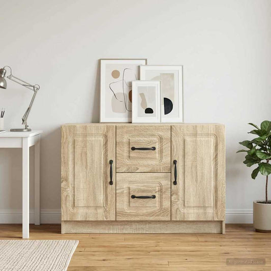 vidaXL Sideboard Sonoma Oak 89 x 34.5 x 57 cm Engineered Wood
