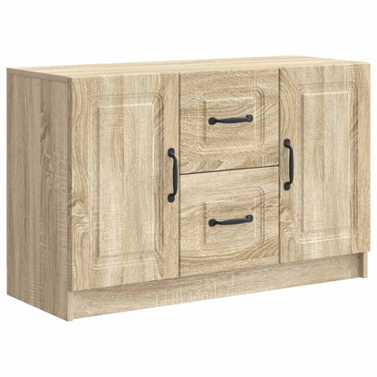 vidaXL Sideboard Sonoma Oak 89 x 34.5 x 57 cm Engineered Wood