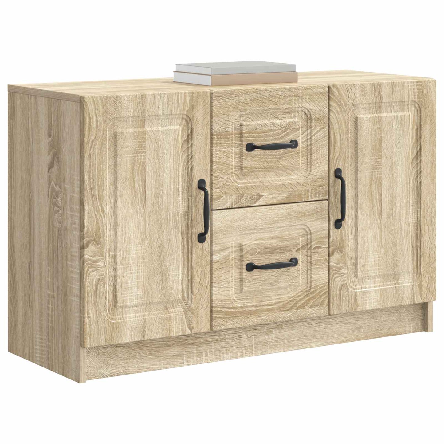 vidaXL Sideboard Sonoma Oak 89 x 34.5 x 57 cm Engineered Wood