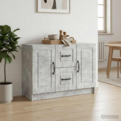 vidaXL Sideboard Concrete Grey 89 x 34.5 x 57 cm Engineered Wood