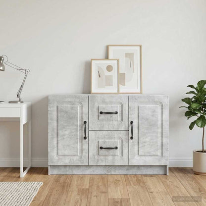 vidaXL Sideboard Concrete Grey 89 x 34.5 x 57 cm Engineered Wood