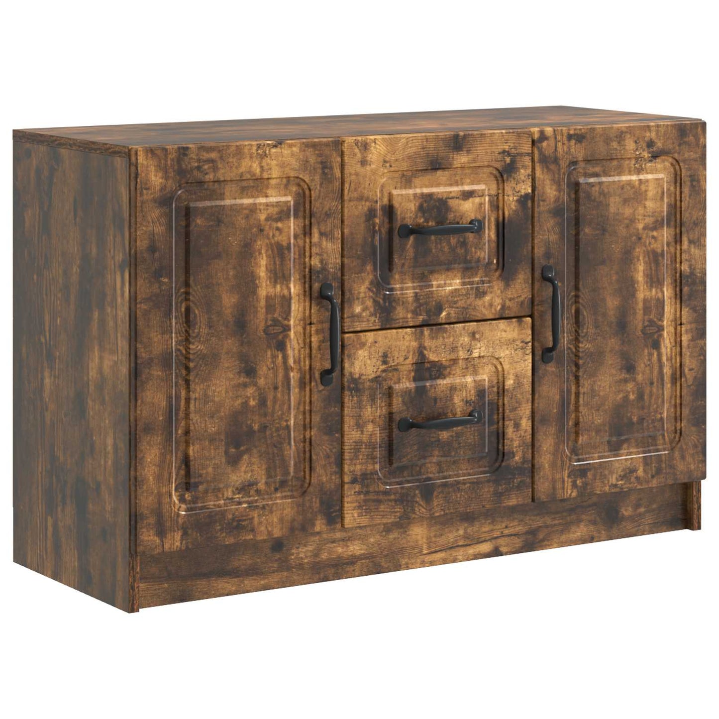 vidaXL Sideboard Smoked Oak 89 x 34.5 x 57 cm Engineered Wood