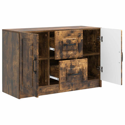 vidaXL Sideboard Smoked Oak 89 x 34.5 x 57 cm Engineered Wood