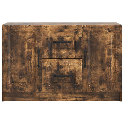 vidaXL Sideboard Smoked Oak 89 x 34.5 x 57 cm Engineered Wood