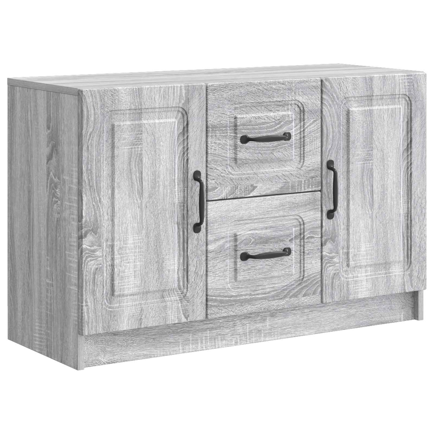 vidaXL Sideboard Grey Sonoma 89 x 34.5 x 57 cm Engineered Wood