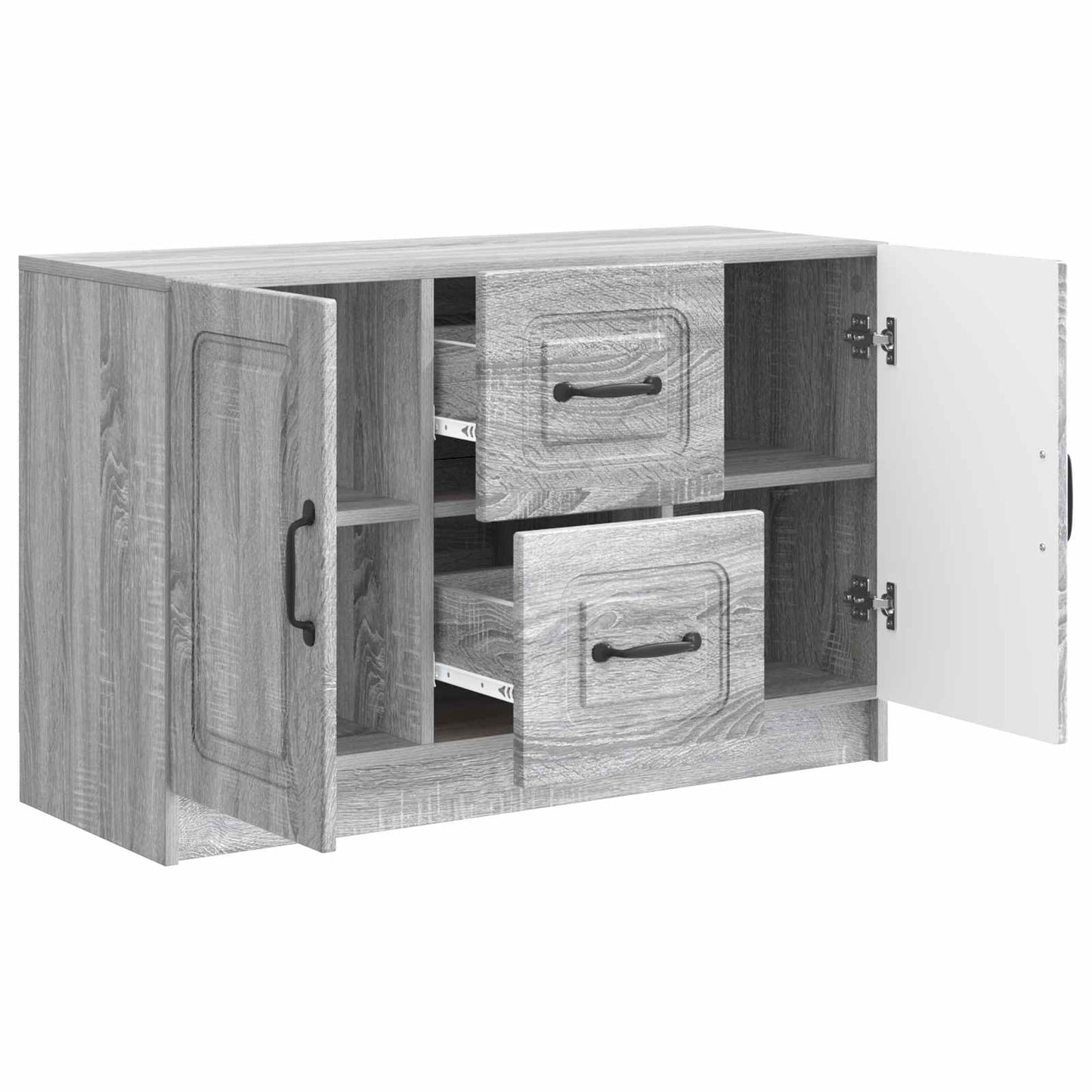 vidaXL Sideboard Grey Sonoma 89 x 34.5 x 57 cm Engineered Wood