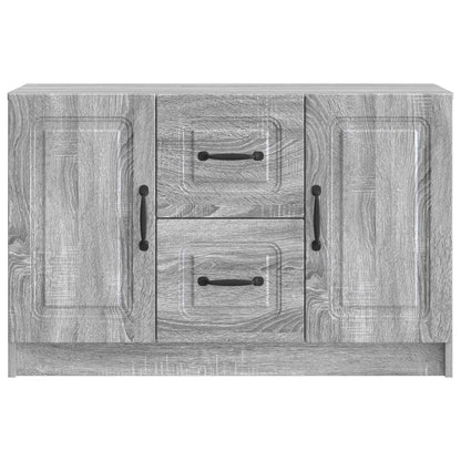 vidaXL Sideboard Grey Sonoma 89 x 34.5 x 57 cm Engineered Wood
