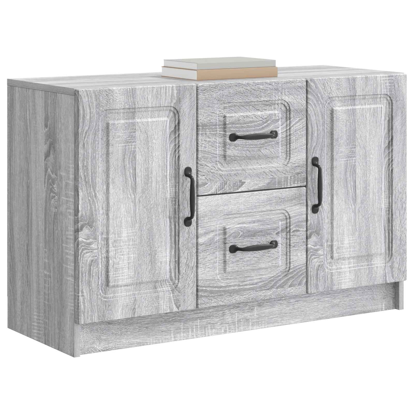 vidaXL Sideboard Grey Sonoma 89 x 34.5 x 57 cm Engineered Wood