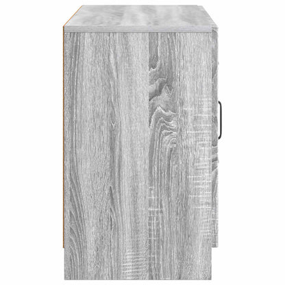 vidaXL Sideboard Grey Sonoma 89 x 34.5 x 57 cm Engineered Wood