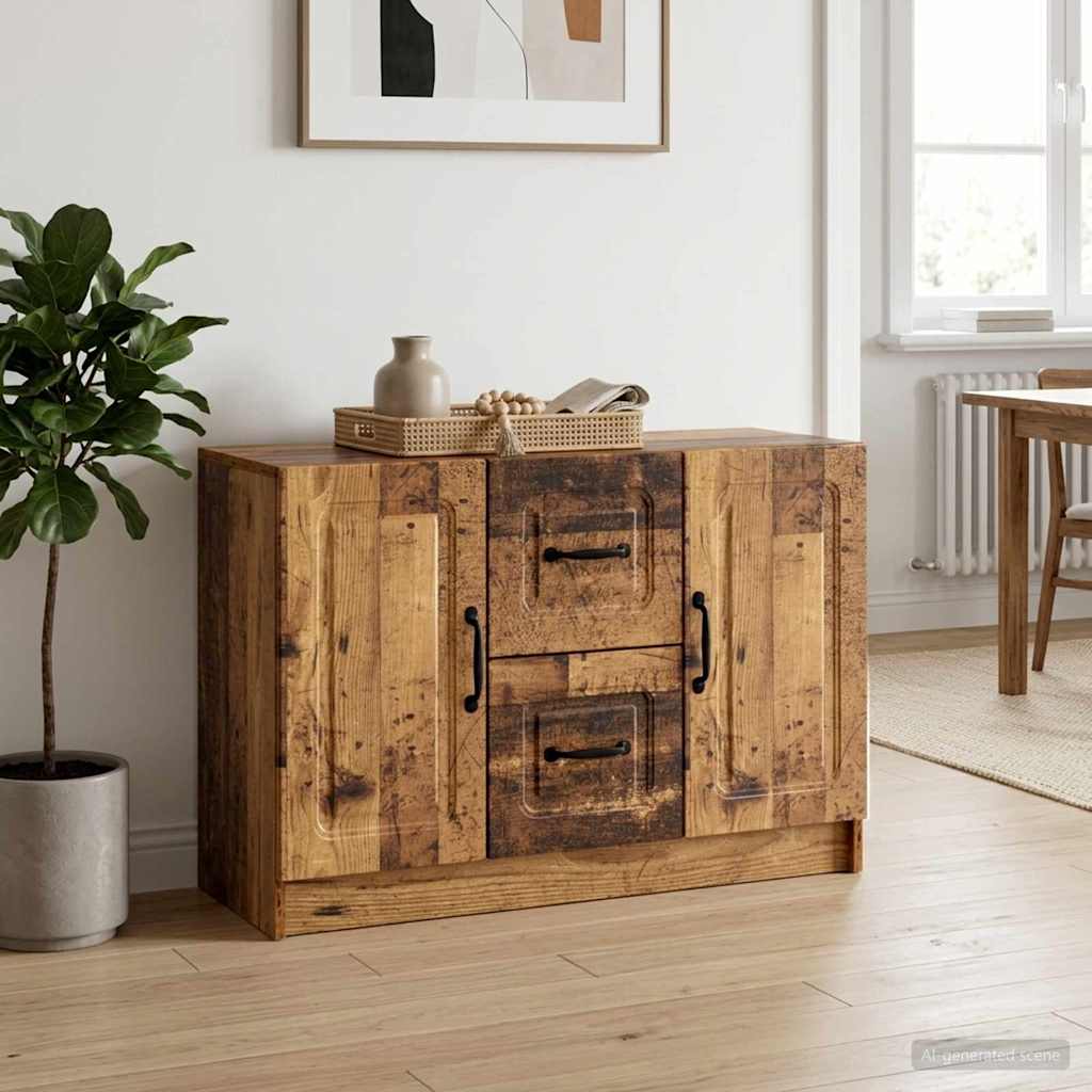 vidaXL Sideboard Old Wood 89 x 34.5 x 57 cm Engineered Wood