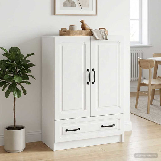vidaXL Sideboard White 66 x 34.5 x 92 cm Engineered Wood