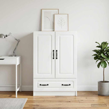 vidaXL Sideboard with Drawer White 66 x 34.5 x 92 cm Engineered Wood