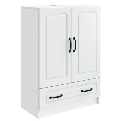 vidaXL Sideboard with Drawer White 66 x 34.5 x 92 cm Engineered Wood