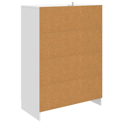 vidaXL Sideboard with Drawer White 66 x 34.5 x 92 cm Engineered Wood