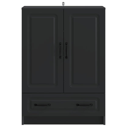 vidaXL Sideboard with Drawer Black 66 x 34.5 x 92 cm Engineered Wood