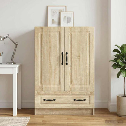 vidaXL Sideboard Sonoma Oak 66 x 34.5 x 92 cm Engineered Wood