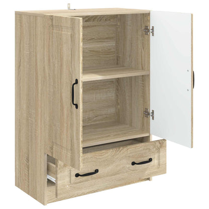 vidaXL Sideboard Sonoma Oak 66 x 34.5 x 92 cm Engineered Wood