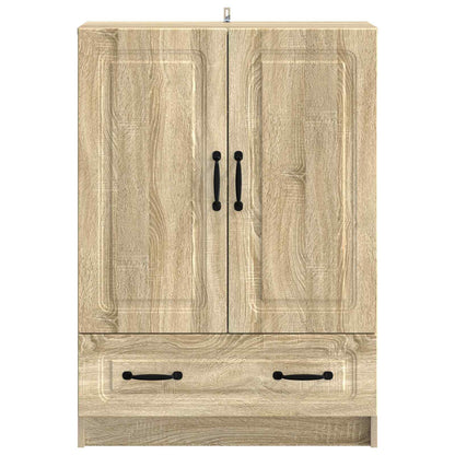 vidaXL Sideboard Sonoma Oak 66 x 34.5 x 92 cm Engineered Wood