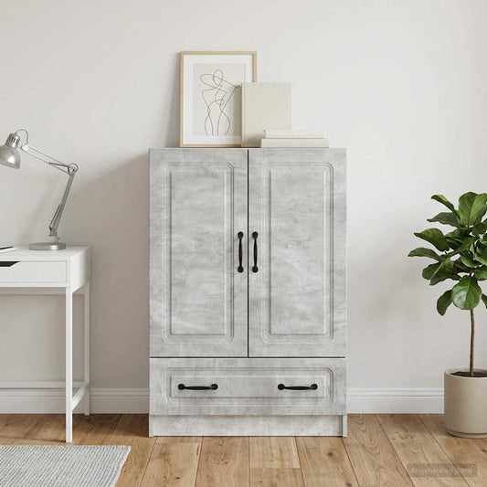 vidaXL Sideboard Concrete Grey 66 x 34.5 x 92 cm Engineered Wood