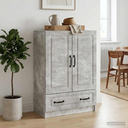 vidaXL Sideboard Concrete Grey 66 x 34.5 x 92 cm Engineered Wood