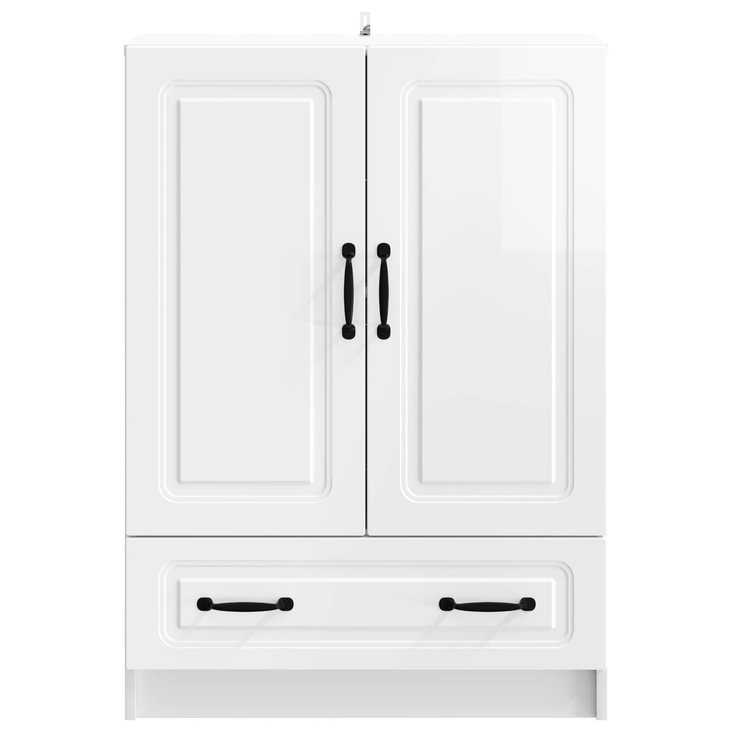 vidaXL Sideboard High Gloss White 66 x 34.5 x 92 cm Engineered Wood