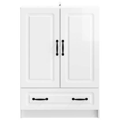 vidaXL Sideboard High Gloss White 66 x 34.5 x 92 cm Engineered Wood