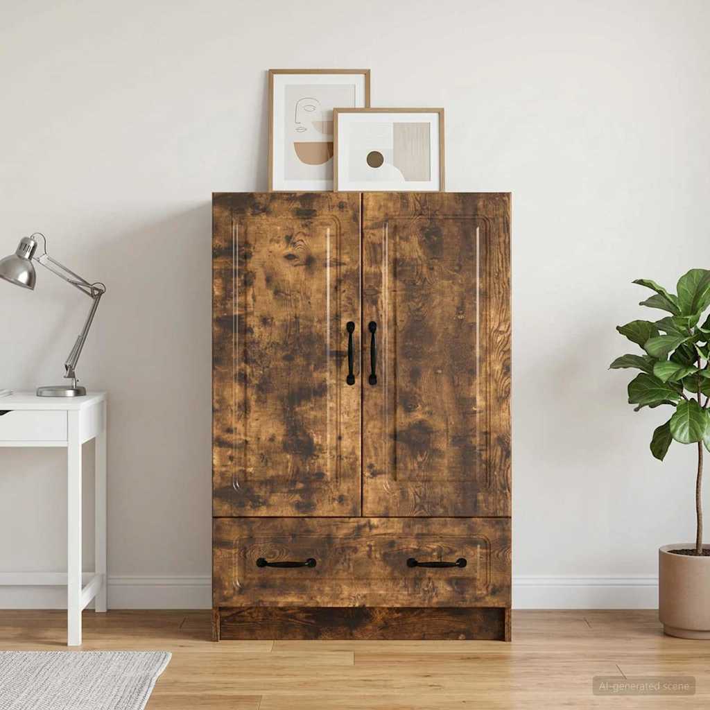 vidaXL Sideboard Smoked Oak 66 x 34.5 x 92 cm Engineered Wood