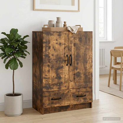 vidaXL Sideboard Smoked Oak 66 x 34.5 x 92 cm Engineered Wood