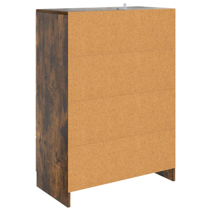vidaXL Sideboard Smoked Oak 66 x 34.5 x 92 cm Engineered Wood