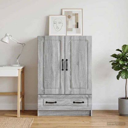 vidaXL Sideboard Grey Sonoma 66 x 34.5 x 92 cm Engineered Wood