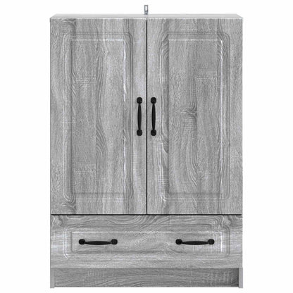 vidaXL Sideboard Grey Sonoma 66 x 34.5 x 92 cm Engineered Wood