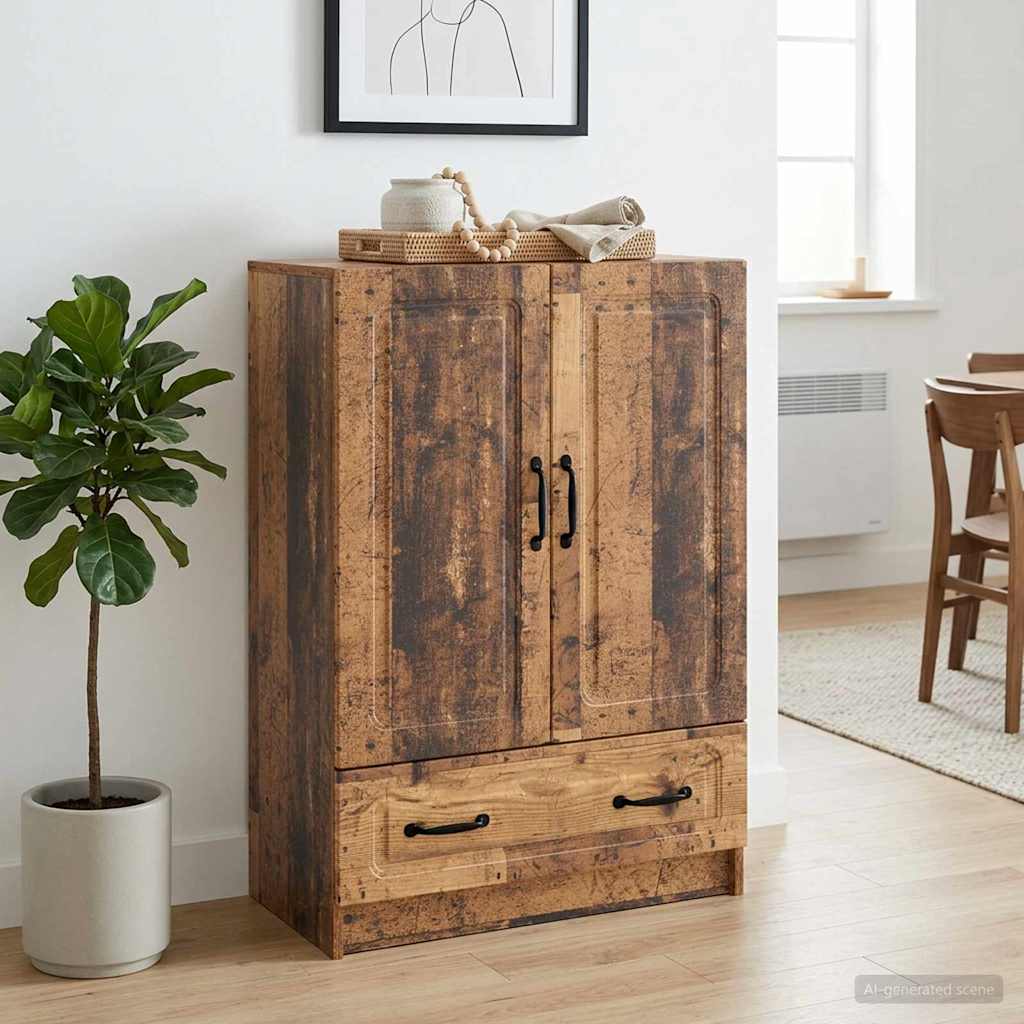 vidaXL Sideboard Old Wood 66 x 34.5 x 92 cm Engineered Wood
