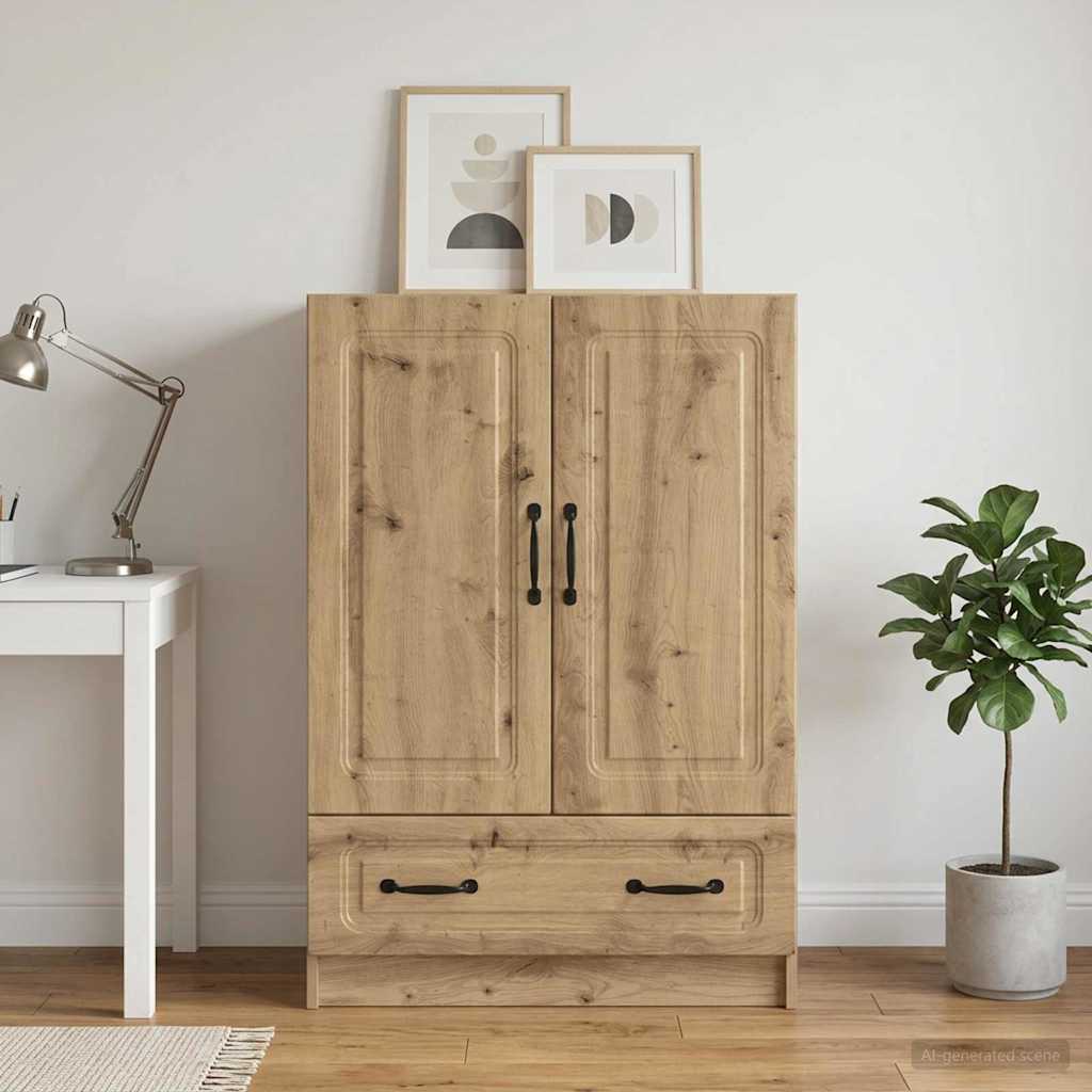 vidaXL Sideboard Artisan Oak 66 x 34.5 x 92 cm Engineered Wood