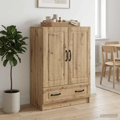 vidaXL Sideboard Artisan Oak 66 x 34.5 x 92 cm Engineered Wood