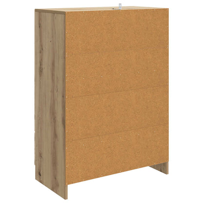 vidaXL Sideboard Artisan Oak 66 x 34.5 x 92 cm Engineered Wood