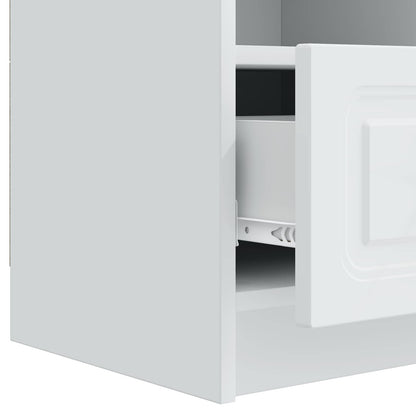vidaXL TV Cabinet with Drawer White 102 x 34.5 x 47 cm Engineered Wood