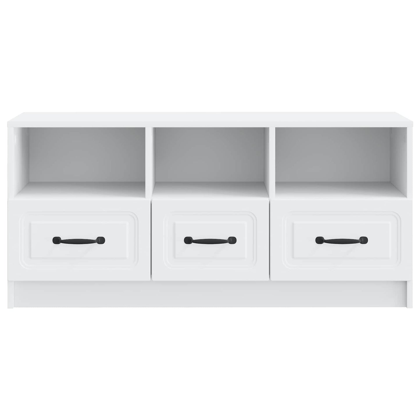 vidaXL TV Cabinet with Drawer White 102 x 34.5 x 47 cm Engineered Wood