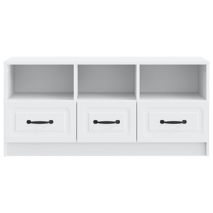 vidaXL TV Cabinet with Drawer White 102 x 34.5 x 47 cm Engineered Wood