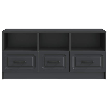 vidaXL TV Cabinet with Drawer Black 102 x 34.5 x 47 cm Engineered Wood