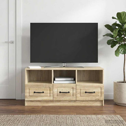 vidaXL TV Cabinet Sonoma Oak 102 x 34.5 x 47 cm Engineered Wood