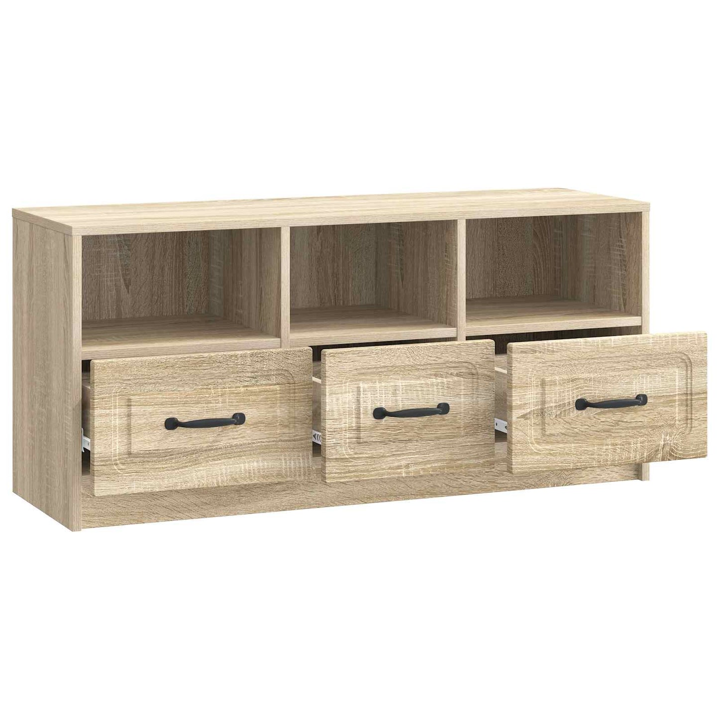 vidaXL TV Cabinet Sonoma Oak 102 x 34.5 x 47 cm Engineered Wood