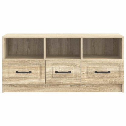 vidaXL TV Cabinet Sonoma Oak 102 x 34.5 x 47 cm Engineered Wood