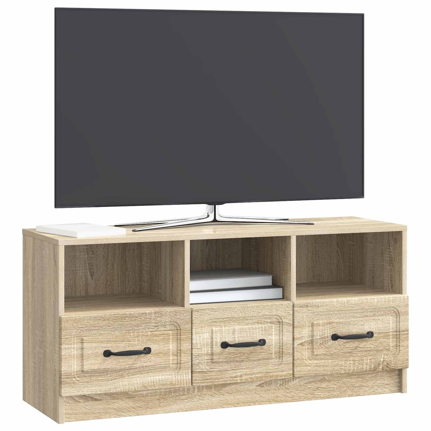 vidaXL TV Cabinet Sonoma Oak 102 x 34.5 x 47 cm Engineered Wood