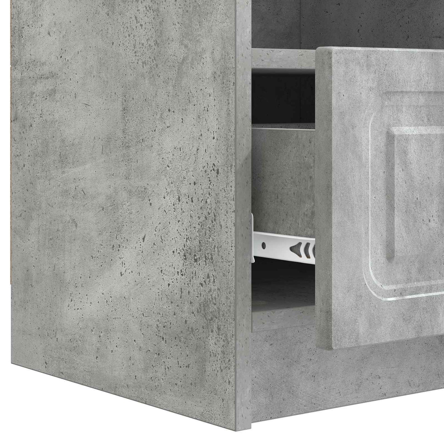 vidaXL TV Cabinet Concrete Grey 102 x 34.5 x 47 cm Engineered Wood