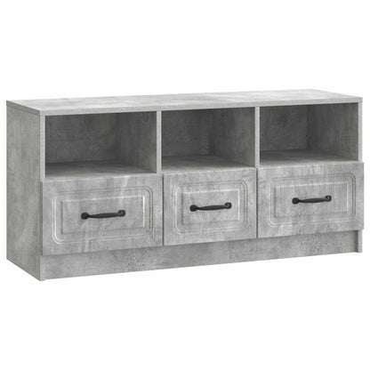 vidaXL TV Cabinet Concrete Grey 102 x 34.5 x 47 cm Engineered Wood